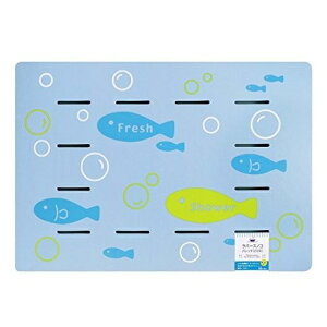 風呂マット ラバースノコ さかな 60×85cm(1個入)/ オーエ