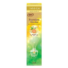 消臭力Premium Aroma Stick スイートオレンジ＆ベルガモット つめかえ用（65mL）/ エステー