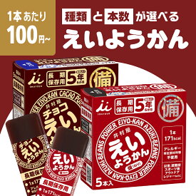 【最安値挑戦中】えいようかん チョコえいようかん 井村屋 災害食 非常食 備蓄 保存食 防災用品 防災食品 詰め合わせ 備蓄食 長期保存 栄養かん 登山 防災用品 アウトドア 防災セット 井村 送料無料 翌日配送 10箱 20箱 100本 20本
