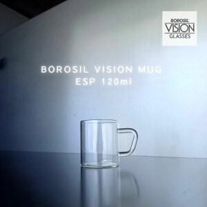 �ϔM�O���X BOROSIL VISION MUG ESP 120ml �{���V�� �r�W�����O���X �}�O GLASS ���B�W���� �O���X �ϔM�R�b�v �����O���X �g���J�b�v �K���X �����}�O�J�b�v �ϔM�K���X�R�b�v �K���X�R�b�v�ϔM ���� 