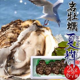 牡蠣 特大 岩牡蠣 天然 生カキ 2kg［6-7個入］帯なし 夏輝 鳥取県産 いわがき なつき 生食用 海のミルク 焼き牡蠣 カキフライ 大ぶり 岩がき 産地直送［父の日 お中元ギフト プレゼント］