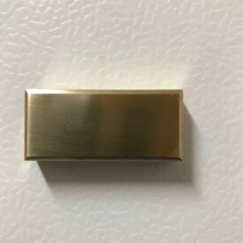 真鍮製チョコ型マグネット 1ヶ　マグネット 磁石　冷蔵庫　写真　貼れます　日本製　ビレット　真鍮製