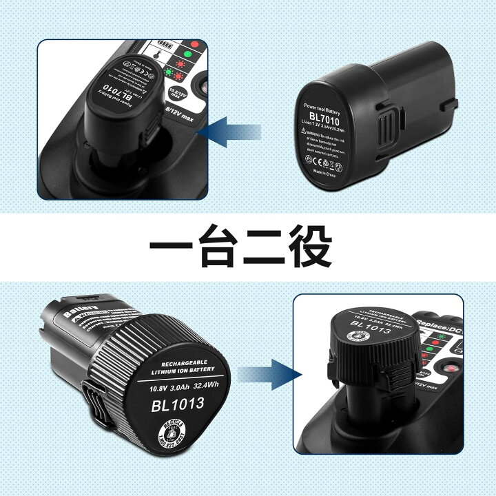 楽天市場】BL7010 BL1013 充電器 マキタ 充電器 互換 DC10WB マキタ 