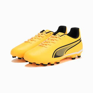 プーマ(PUMA) PUMA KING MATCH プーマ キング マッチ HG + MID JR 107574-05 ジュニアサッカースパイク 子供用 キッズ オレンジ 特価