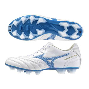 ミズノ MIZUNO モナルシーダネオ 3 SW KL / MONARCIDA NEO III SW KL P1GA242725 サッカースパイク スーパーワイド 超幅広 天然皮革 白×青