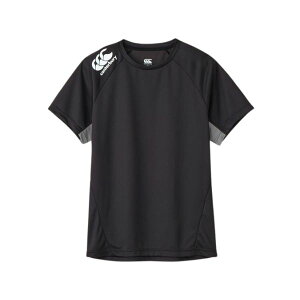 メール便発送可 カンタベリー(canterbury) ラグビーウェア プラクティスティーシャツ RG325002-19 トレーニングウェア(半袖Tシャツ) ブラック