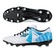 アンブロ UMBRO　アクセレイター f v3 HG　UF5SFCB1M-WHBL　サッカースパイク　ホワイト×ブルー