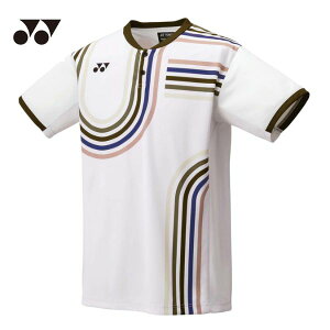メール便発送可 ヨネックス YONEX メンズ ゲームシャツ(半袖トップス) 10639-206 テニス/バドミントンウェア ナチュラル(ホワイト)