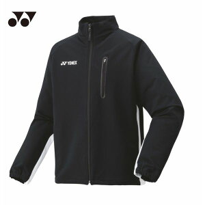 ヨネックス YONEX メンズ ウォームアップシャツ(アウター/ジップアップ/ジャージ) 50148-007 テニス/バドミントンウェア 007:ブラック 特価