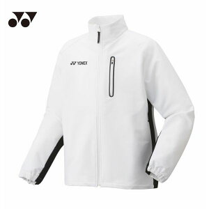 ヨネックス YONEX メンズ ウォームアップシャツ(アウター/ジップアップ/ジャージ) 50148-011 テニス/バドミントンウェア 011:ホワイト 特価