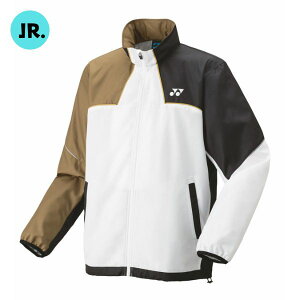 ヨネックス YONEX ジュニア(子供用) 裏地付ウィンドウォーマー(アウター/ジャージ) 70095J-193 テニス/バドミントンウェア 193:ホワイト/ゴールド 特価