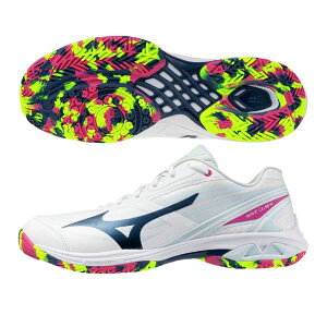 �~�Y�m MIZUNO�@�o�h�~���g���V���[�Y�@�E�G�[�u�N���[4 / WAVE CLAW 4�@71GA264302�@���C�h���f���@02�F�z���C�g×�A�C�X�u���[