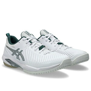 �A�V�b�N�X�@�v���X�e�[�W�l�I ���C�h�@PRESTIGE NEO OC WIDE(�I���j�E�N���[)1043A029-100�@�e�j�X�V���[�Y�@WHITE/PURE SILVER