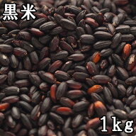 【メール便送料無料】黒米 (1kg) 岩手県産 　単品同封不可商品