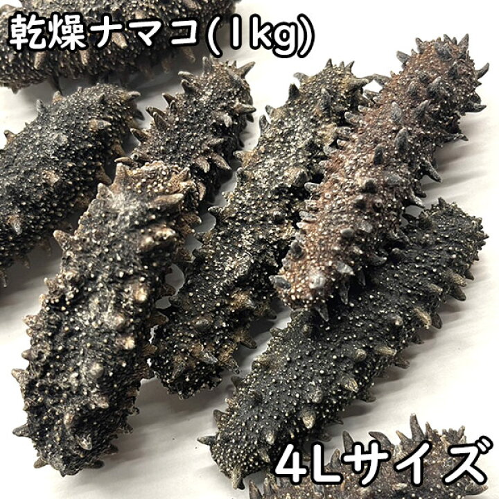 楽天市場】乾燥ナマコ (1kg) ＜4Lサイズ/約15～20g＞ 北海道産 【送料 