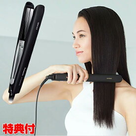 《2000円クーポン配布中》パナソニック EH-HSOEK-K ストレートアイロン ナノケア プロモデル ヘアアイロン サロン専売品 プロ仕様 ナノイー ストレート カール 自宅 美容院 美容室 ヘアーアイロン 両用 スムースグロスコーティングプラス ヘアケア 自動電源オフ機