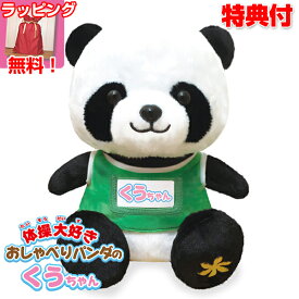 《包装無料》 体操大好き おしゃべりパンダのくうちゃん ぬいぐるみ パンダ しゃべる くーちゃん くうチャン お喋りパンダ ラジオ体操 会話 音声認識 かわいい モフモフ ふわふわ 縫いぐるみ 話せる 歌う 喋るぬいぐるみ 動くぬいぐるみ 多機