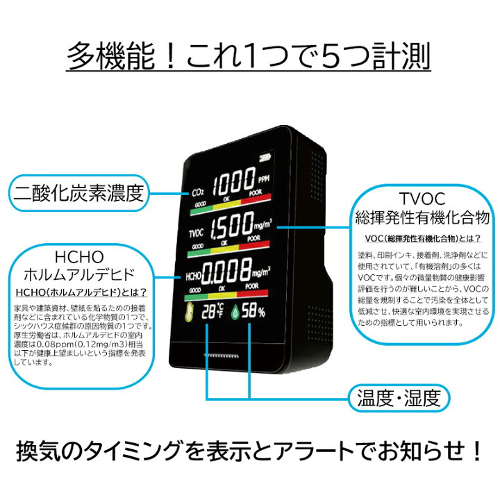 史上最も激安 グリーンクロス 日本製 多機能型ｃｏ２濃度測定器 法人 事業所限定 外直送元 Fucoa Cl
