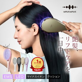 【12/5限定2人に1人最大100%P】【選ぶ景品】 WAVE WAVE EMSブラシ エアー ウェイブウェイブ WH41-01 EMS クッションブラシ 頭皮針 頭皮EMS EMSブラシ EMSヘアーブラシ 髪つや 頭皮 髪 ヘアケア スカルプケア ヘアブラシ マクロカレント 低周波 赤色LED マイナスイオン ブ