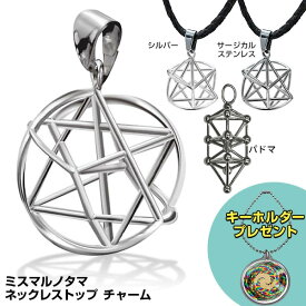 楽天1位【レビューでキーホルダー】 ユニカ ミスマルノタマ ネックレストップ チャーム / パドマ ネックレストップ チャーム 金属アレルギー対応 サージカルステンレス シルバー ペンダントトップ カタカムナ クスリエ 運気 エネルギー クスリ絵 開運 ヒーリング 浄化 電磁波