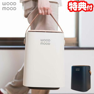 【2日間限定抽選で全額クーポン】WOOD MOOD 持ち手付きダストボックス EF-DB05 北欧 10L 持ち手付き ふた付き おしゃれ 取っ手付き ダストボックス ゴミ箱 ごみ箱 ごみばこ 軽量 コンパクト フタ
