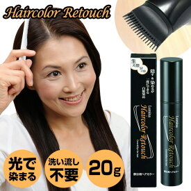 【11/10限定2人に1人最大100%P】ルミナ ヘアカラーリタッチ 20g 本体 部分用ヘアカラー 白髪染め 部分用 ペン スティックタイプ 光で染める白髪染め ヘアクリーム 地肌に優しい 白髪染めクリーム 自宅 自分で 簡単 毛染め 女性 男性1