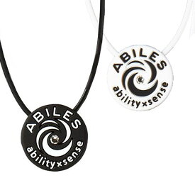 《クーポン配布中》 アビリスプラス ネックレス 丸山式コイル ブラックアイ搭載 ABILES PLUS ブラック ホワイト ユニカ 一般医療機器 日本製 プロアスリート愛用 丸山式コイル ネックレス
