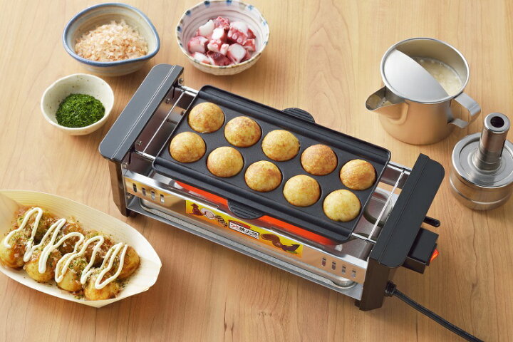 楽天市場】AYT-03 アミ焼大将 ワイド タコ焼きプレート付 タマハシ 