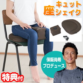 【2/15限定2人に1人最大100%P】内転筋振動マシン 【選ぶ景品付き】 キュット座シェイク 保阪尚希監修 保阪流ウェルネス 内転筋トレーニング 振動マシン エクササイズクッション キュットザシェイク 送料無料 振動 太もも 骨盤 キュットシェイク 保坂尚希 プロデュース キ