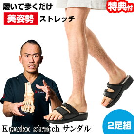 《2000円クーポン配布中》【選ぶ景品】 2足セット 兼子ただし 美姿勢 足裏ストレッチサンダル Kaneko stretch ストレッチサンダル ドSトレーナー 美姿勢 スリッパ サンダル 美脚サンダル 健康サンダル 美脚スリッパ ストレッチ 姿勢 エス美 S美フット