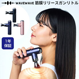 【8/10限定2人に1人最大100%P】【選ぶ景品】 WAVEWAVE 筋膜リリースガン リトル wave2301-gl 4個アタッチメント マッサージガン 振動マシン リフレッシュガン マシンガン ハンディガン 電動マッサージ マッサージ器 脚 肩 腰 フット ボディーシェイプ 腰 足
