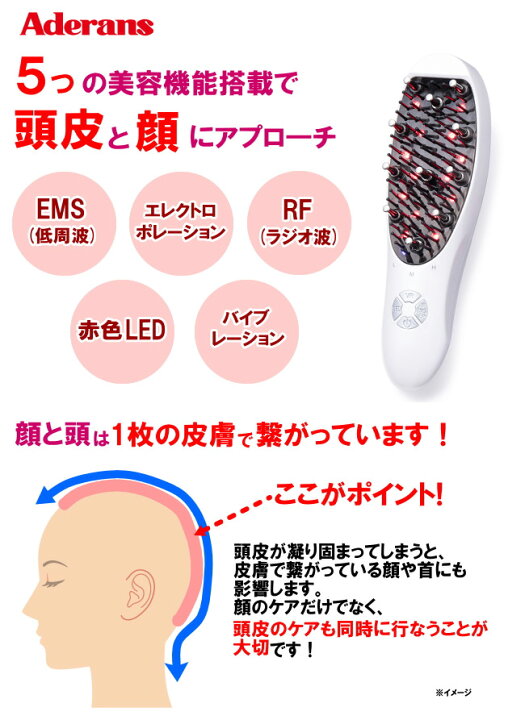 楽天市場】TVで紹介 アデランス DoRAISE 電気リフトブラシ ドゥライズ 
