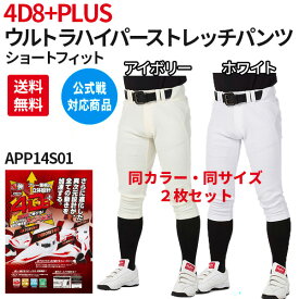 2枚 セット 野球 一般 ユニフォーム パンツ 4d 4D8＋ 4D8プラス ウルトラハイパーストレッチ ショートフィット 高校野球対応 ローリングス APP14S01-NN ズボン