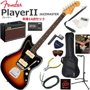 Fender �t�F���_�[ PlayerII Jazzmaster/3CS/R �G���L�M�^�[ ���S�҃Z�b�g �l�C��VOX Pathfinder10���������{�i14�_�Z�b�g