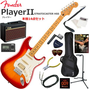 Fender �t�F���_�[ PlayerII Stratocaster HSS/ACB/M �G���L�M�^�[ ���S�҃Z�b�g �l�C��VOX Pathfinder10���������{�i14�_�Z�b�g