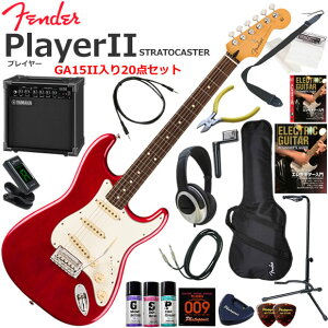 Fender �t�F���_�[ PlayerII Stratocaster/TCB/R �G���L�M�^�[ ���S�҃Z�b�g ���K�p�A���v�Ƃ��Ă̎g���Ղ�GA15II�������Ă�20�_�Z�b�g