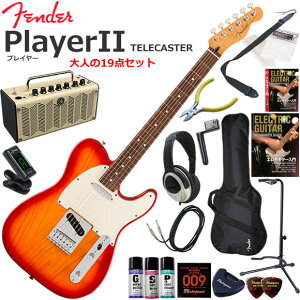 Fender �t�F���_�[ PlayerII Telecaster/ACB/R �G���L�M�^�[ ���S�҃Z�b�g ���@�\�E��������YAMAHA THR5�������Ă��l��19�_�Z�b�g