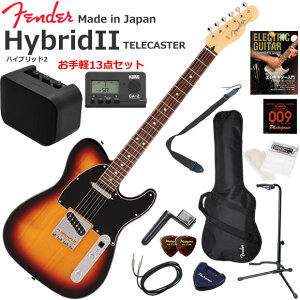 Fender �t�F���_�[ Made in Japan Hybrid II Telecaster/3CS/R �G���L�M�^�[ ���S�҃Z�b�g �~�j�A���v������������y13�_�Z�b�g