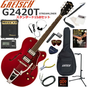 Gretsch �O���b�` G2420T Streamliner/BRW �G���L�M�^�[ ���S�҃Z�b�g 10w�A���v���������X�^���_�[�h15�_�Z�b�g