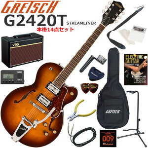 Gretsch �O���b�` G2420T Streamliner/RBB �G���L�M�^�[ ���S�҃Z�b�g �l�C��VOX Pathfinder10���������{�i14�_�Z�b�g