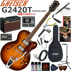 Gretsch �O���b�` G2420T Streamliner/RBB �G���L�M�^�[ ���S�҃Z�b�g VOX Pathfinder10�ƃG�t�F�N�^�[�������Ă銮��21�_�Z�b�g