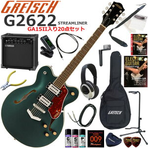 Gretsch �O���b�` G2622 Streamliner/CGR �G���L�M�^�[ ���S�҃Z�b�g ���K�p�A���v�Ƃ��Ă̎g���Ղ�GA15II�������Ă�20�_�Z�b�g