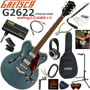 Gretsch �O���b�` G2622 Streamliner/GM �G���L�M�^�[ ���S�҃Z�b�g �w�b�h�z���E�M�^�[�E�A���vamPlug��������16�_�Z�b�g