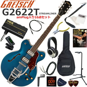 Gretsch �O���b�` G2622T Streamliner/DDM �G���L�M�^�[ ���S�҃Z�b�g �w�b�h�z���E�M�^�[�E�A���vamPlug��������16�_�Z�b�g