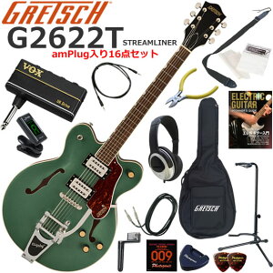 Gretsch �O���b�` G2622T Streamliner/SOV �G���L�M�^�[ ���S�҃Z�b�g �w�b�h�z���E�M�^�[�E�A���vamPlug��������16�_�Z�b�g