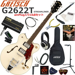 Gretsch �O���b�` G2622T Streamliner/VW �G���L�M�^�[ ���S�҃Z�b�g �w�b�h�z���E�M�^�[�E�A���vamPlug��������16�_�Z�b�g