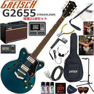 Gretsch �O���b�` G2655 Streamliner/MSP �G���L�M�^�[ ���S�҃Z�b�g VOX Pathfinder10�ƃG�t�F�N�^�[�������Ă銮��21�_�Z�b�g