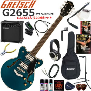 Gretsch �O���b�` G2655 Streamliner/MSP �G���L�M�^�[ ���S�҃Z�b�g ���K�p�A���v�Ƃ��Ă̎g���Ղ�GA15II�������Ă�20�_�Z�b�g