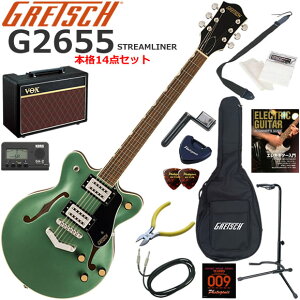 Gretsch �O���b�` G2655 Streamliner/SOV �G���L�M�^�[ ���S�҃Z�b�g �l�C��VOX Pathfinder10���������{�i14�_�Z�b�g