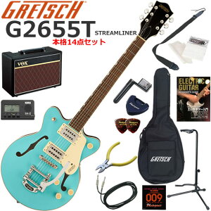 Gretsch �O���b�` G2655T Streamliner/TRP �G���L�M�^�[ ���S�҃Z�b�g �l�C��VOX Pathfinder10���������{�i14�_�Z�b�g